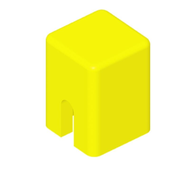 KTSC-61Y - Switch cap Square yellow 6x6 Taster